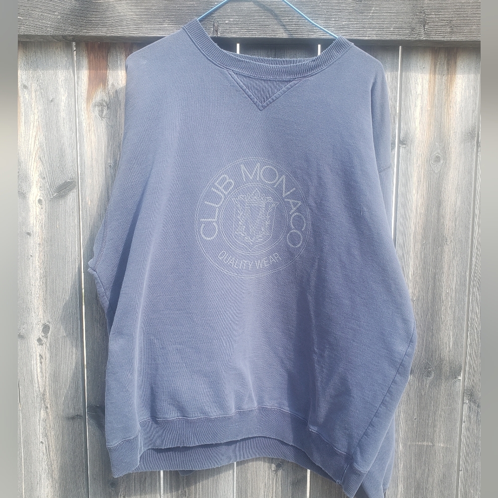 VINTAGE CLUB MONACO LOGO CREST SWEATSHIRT